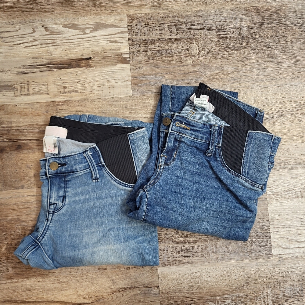 Isabel maternity jeans, two pair